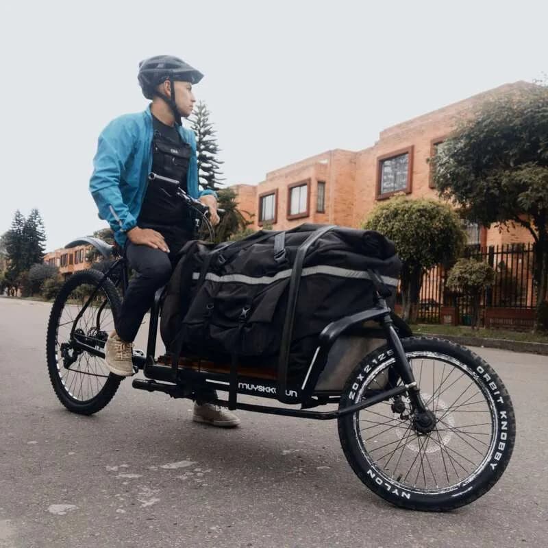 Cargo bike rider